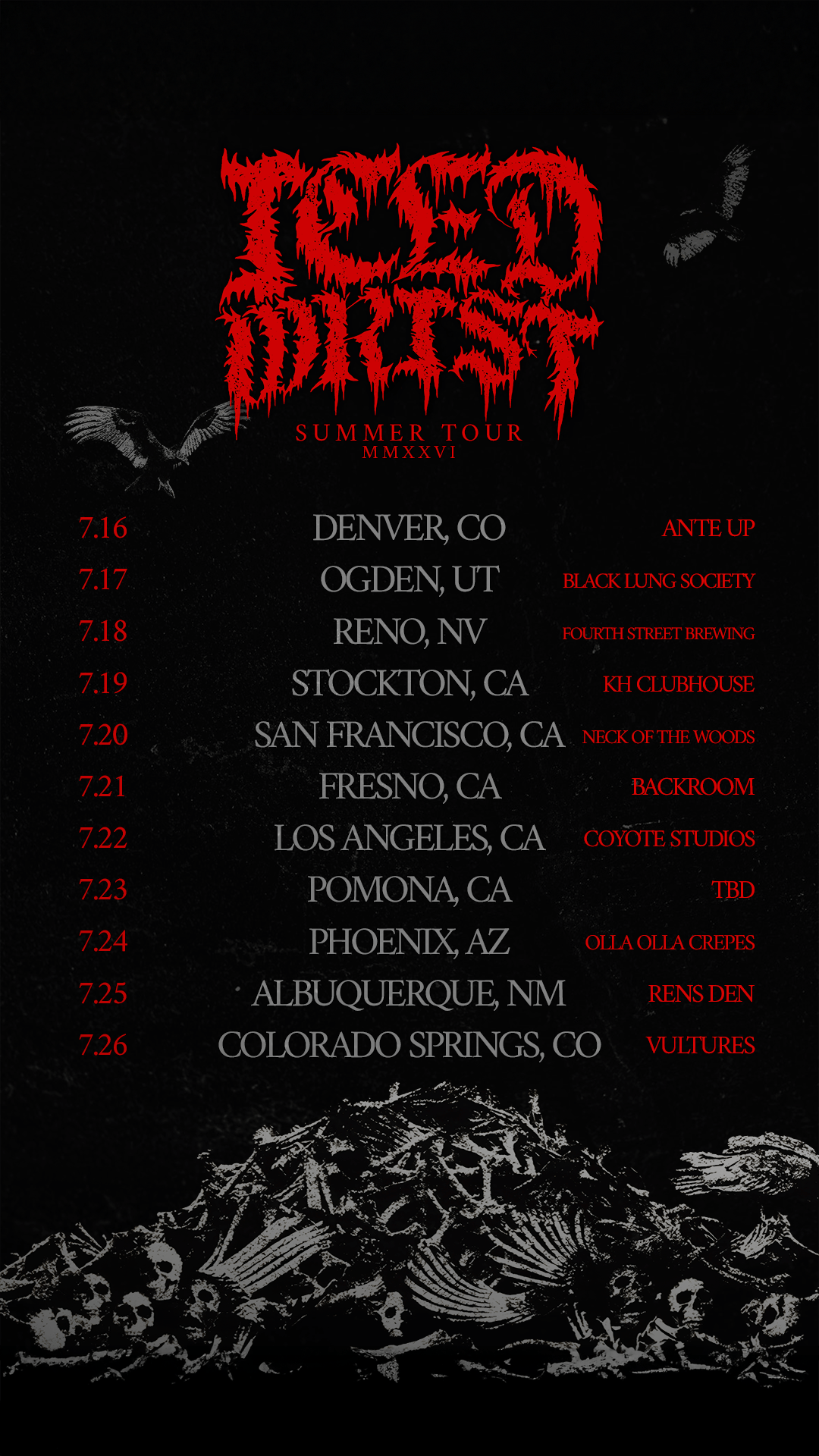 Iced Wrist 2026 Tour